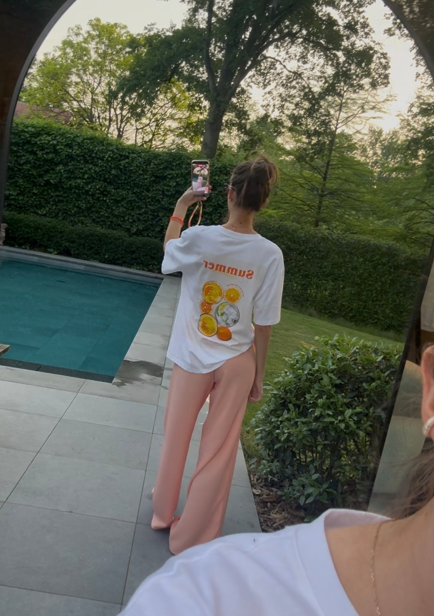 T-Shirt wit met print