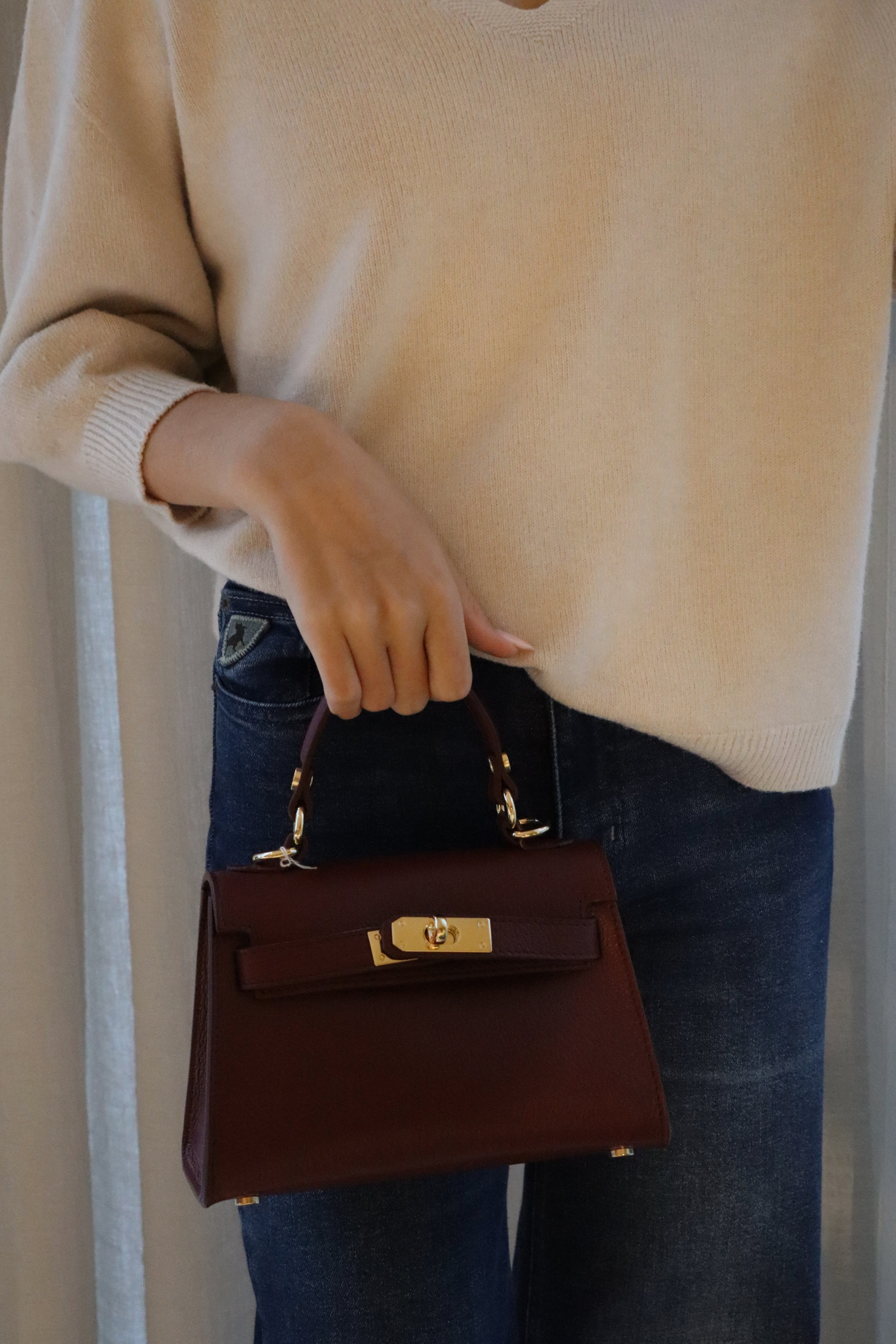 Bordeaux mini handtas