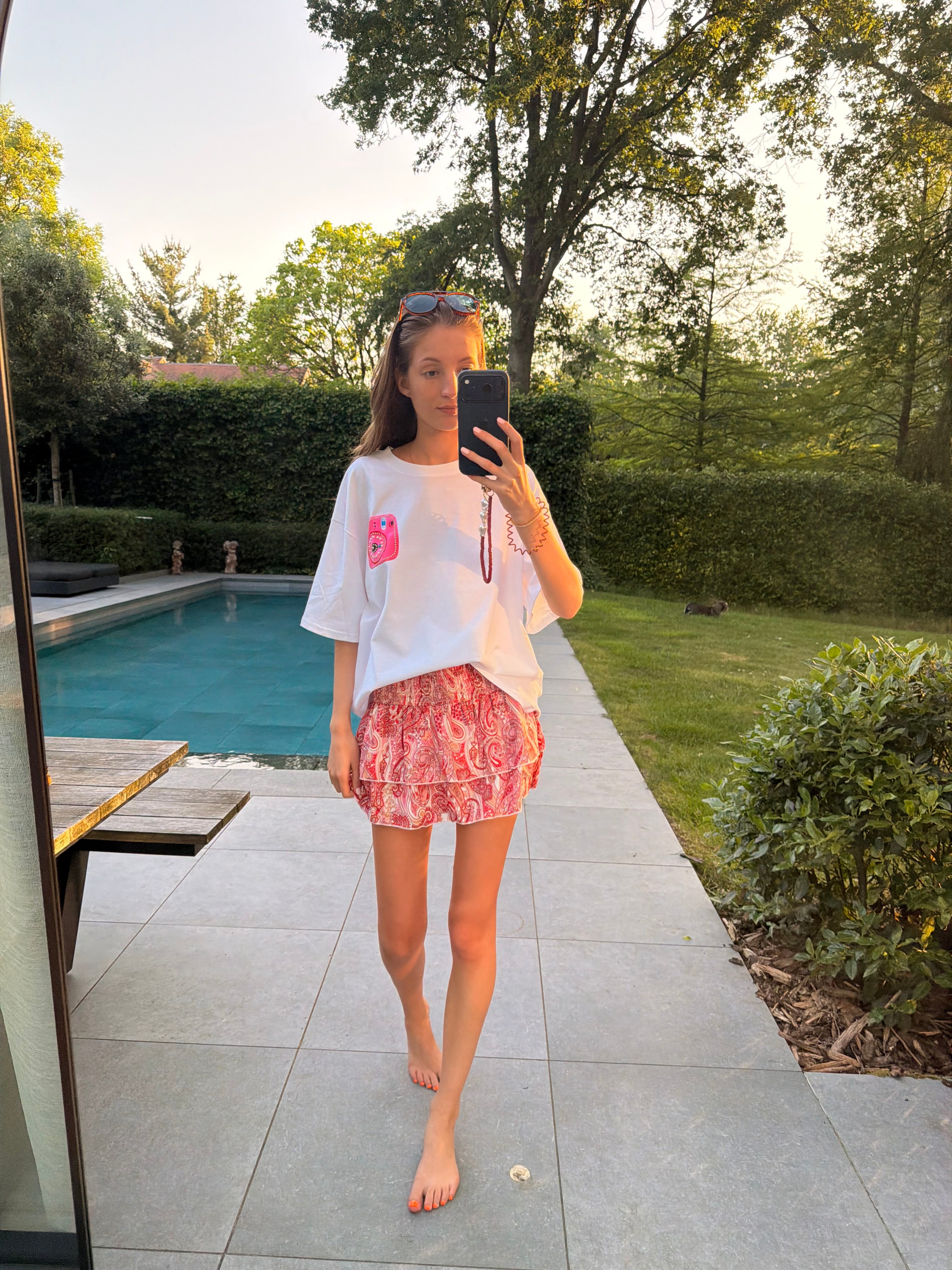 T Shirt wit met print