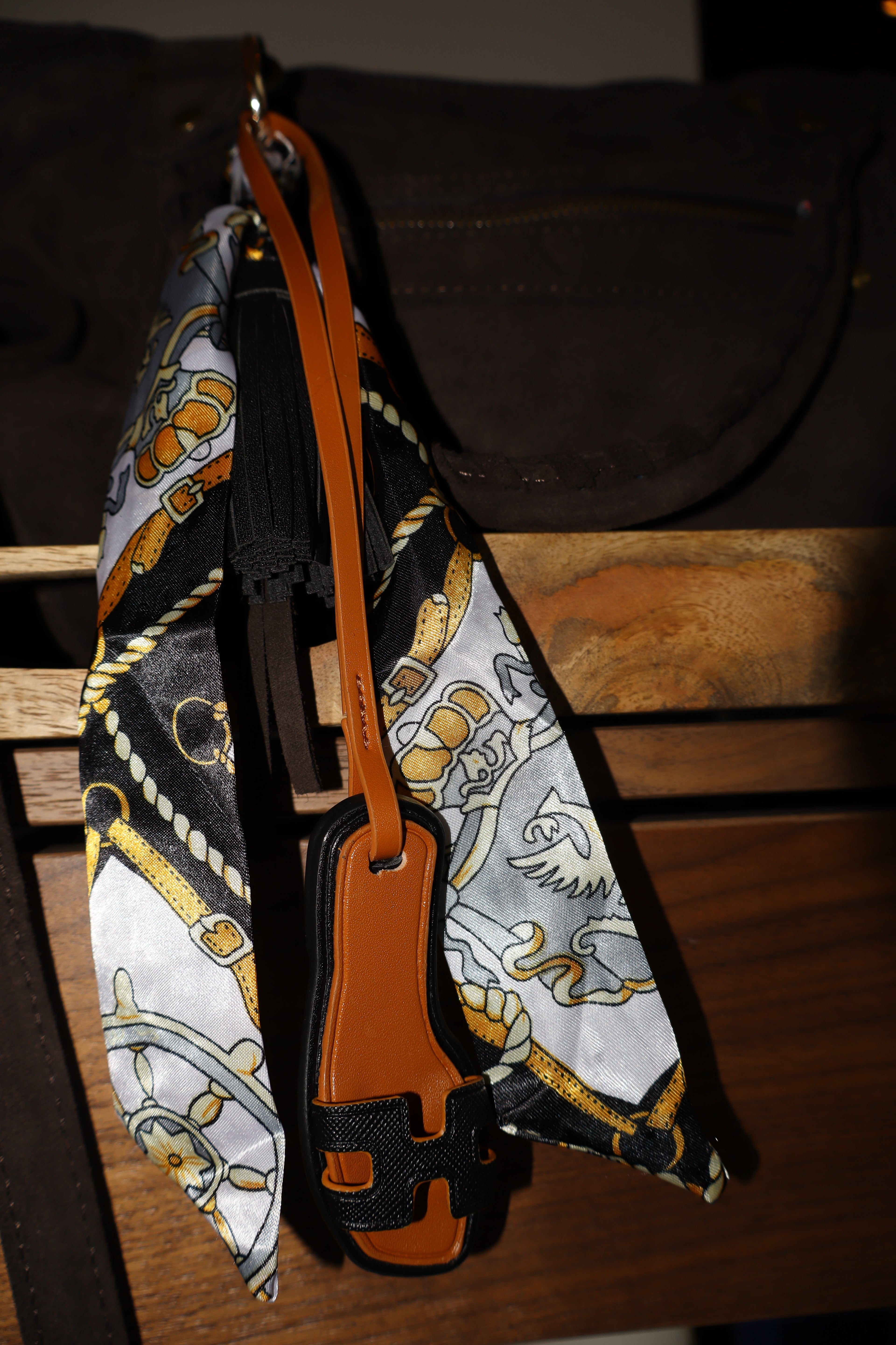 Bagcharm zwart slippertje