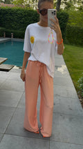 T-Shirt wit met print