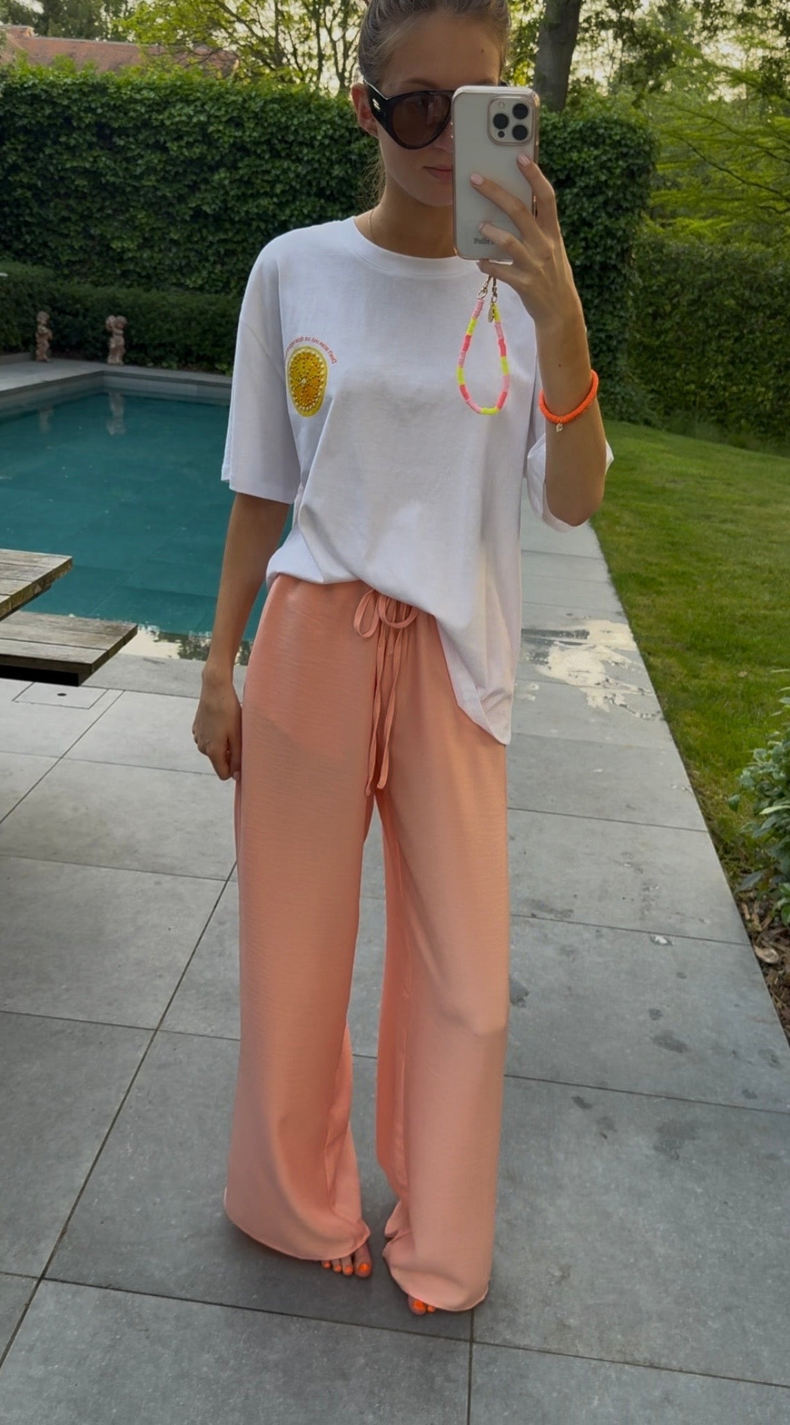 T-Shirt wit met print