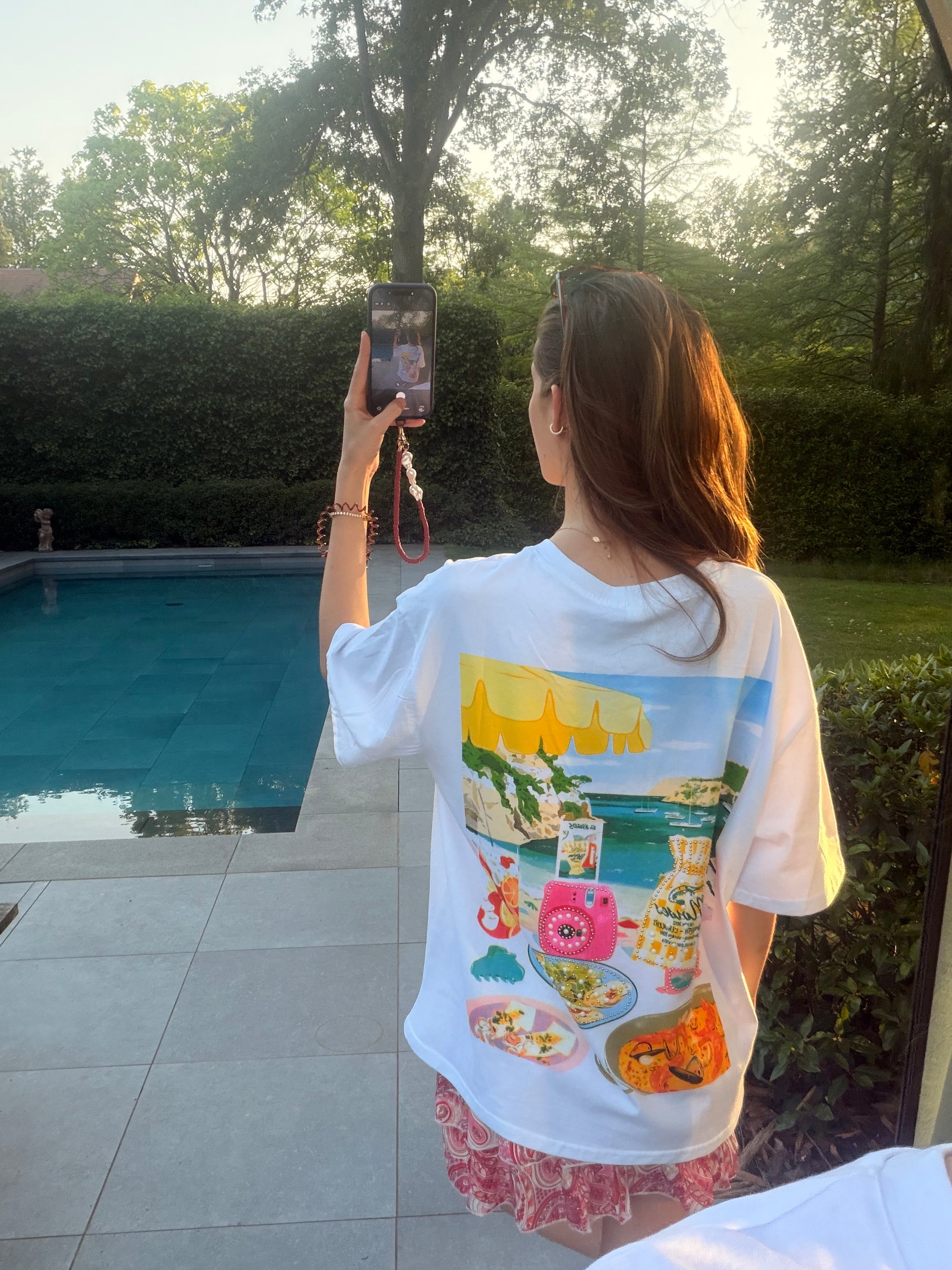 T Shirt wit met print