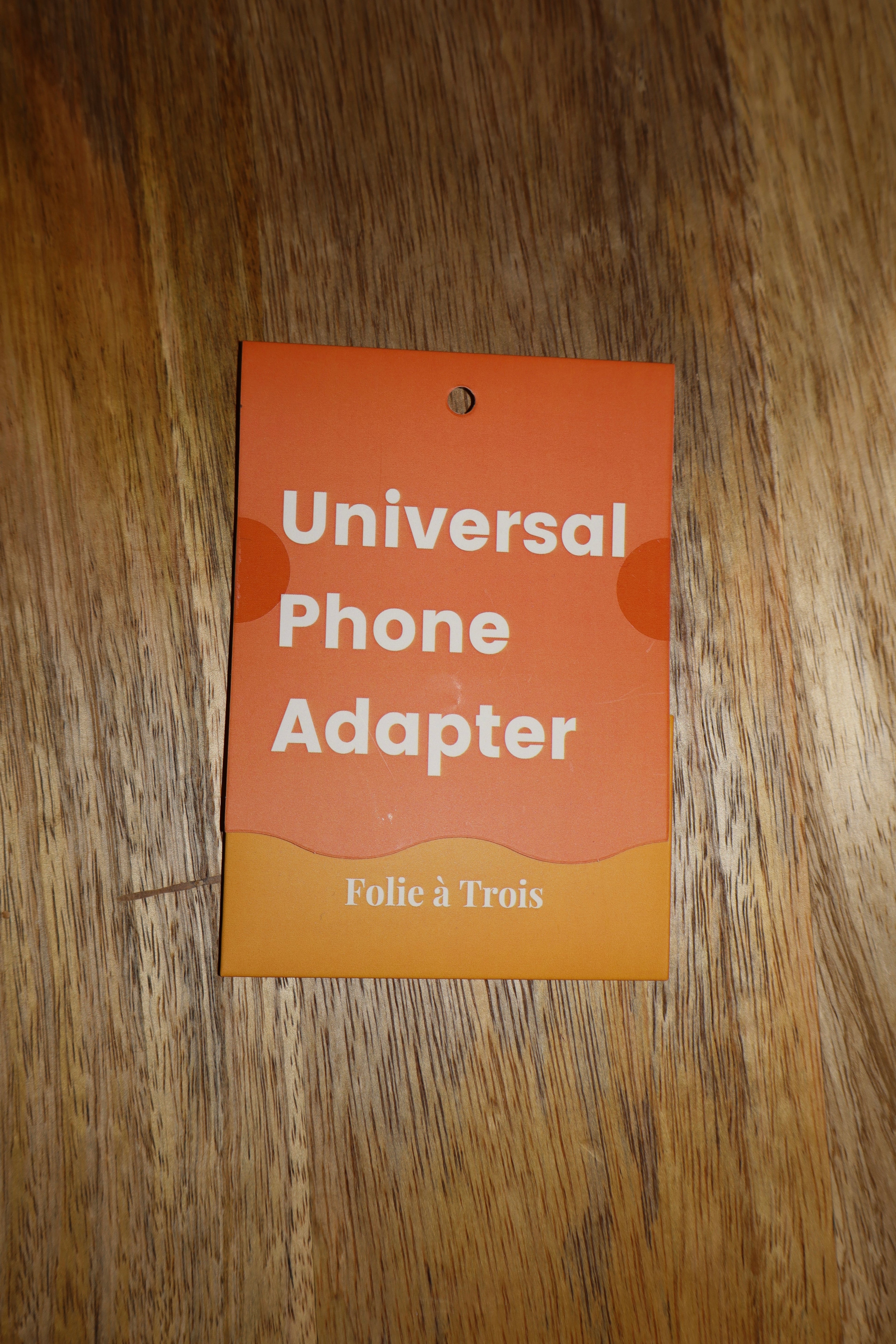 Gouden universele telefoon adapter