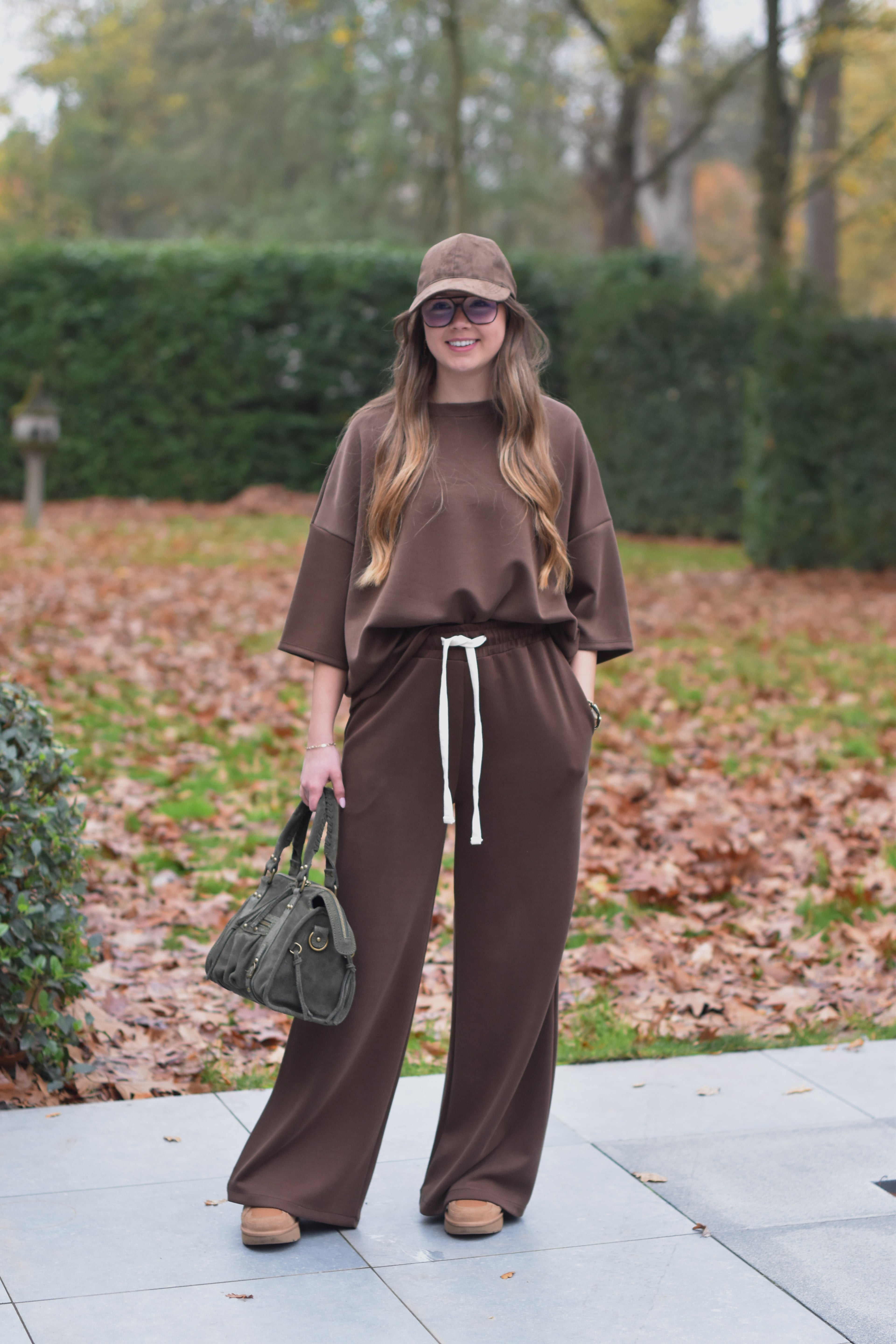 Bruin homepack met korte mouwen