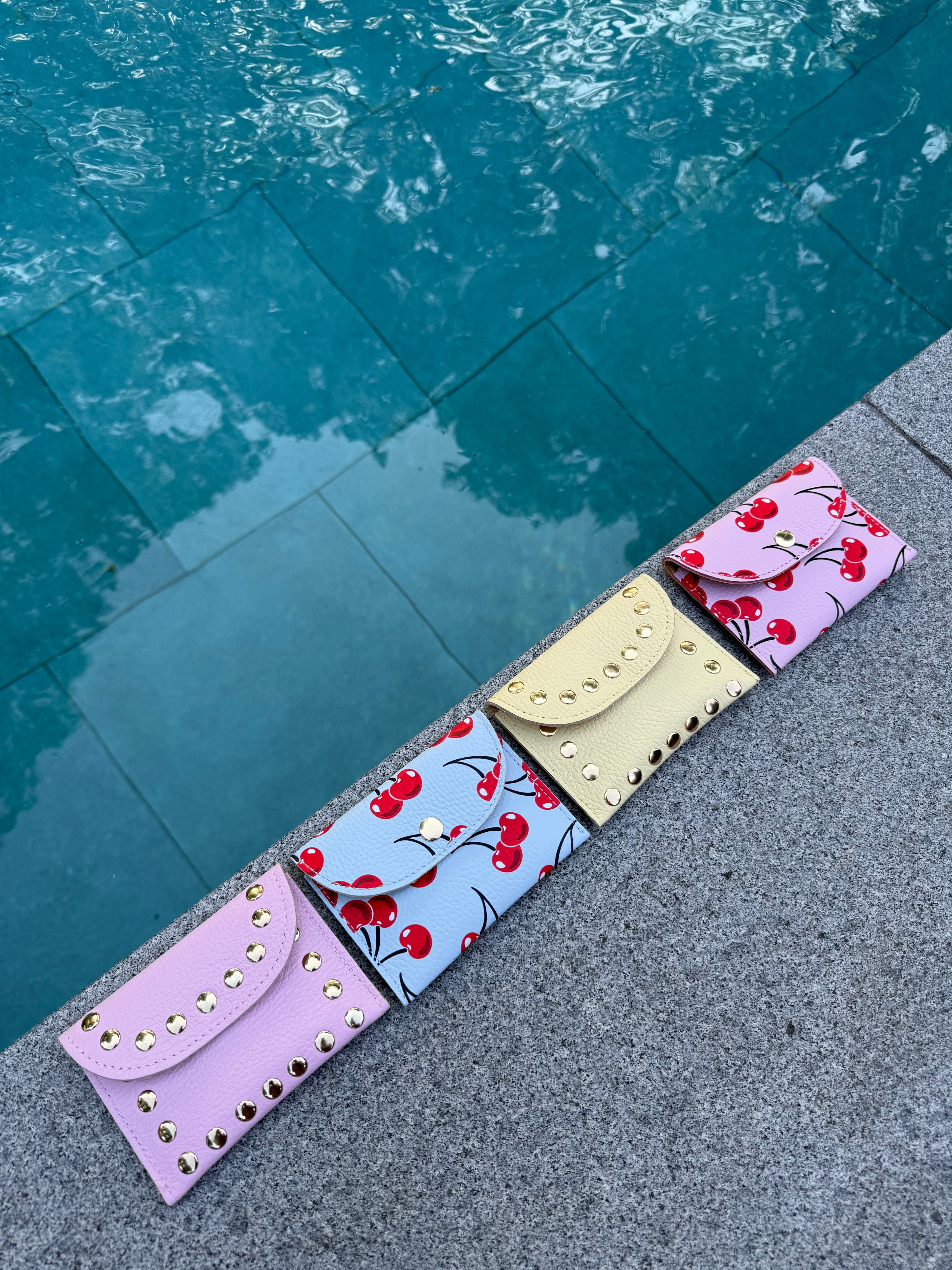 Portemonnee met roze studs