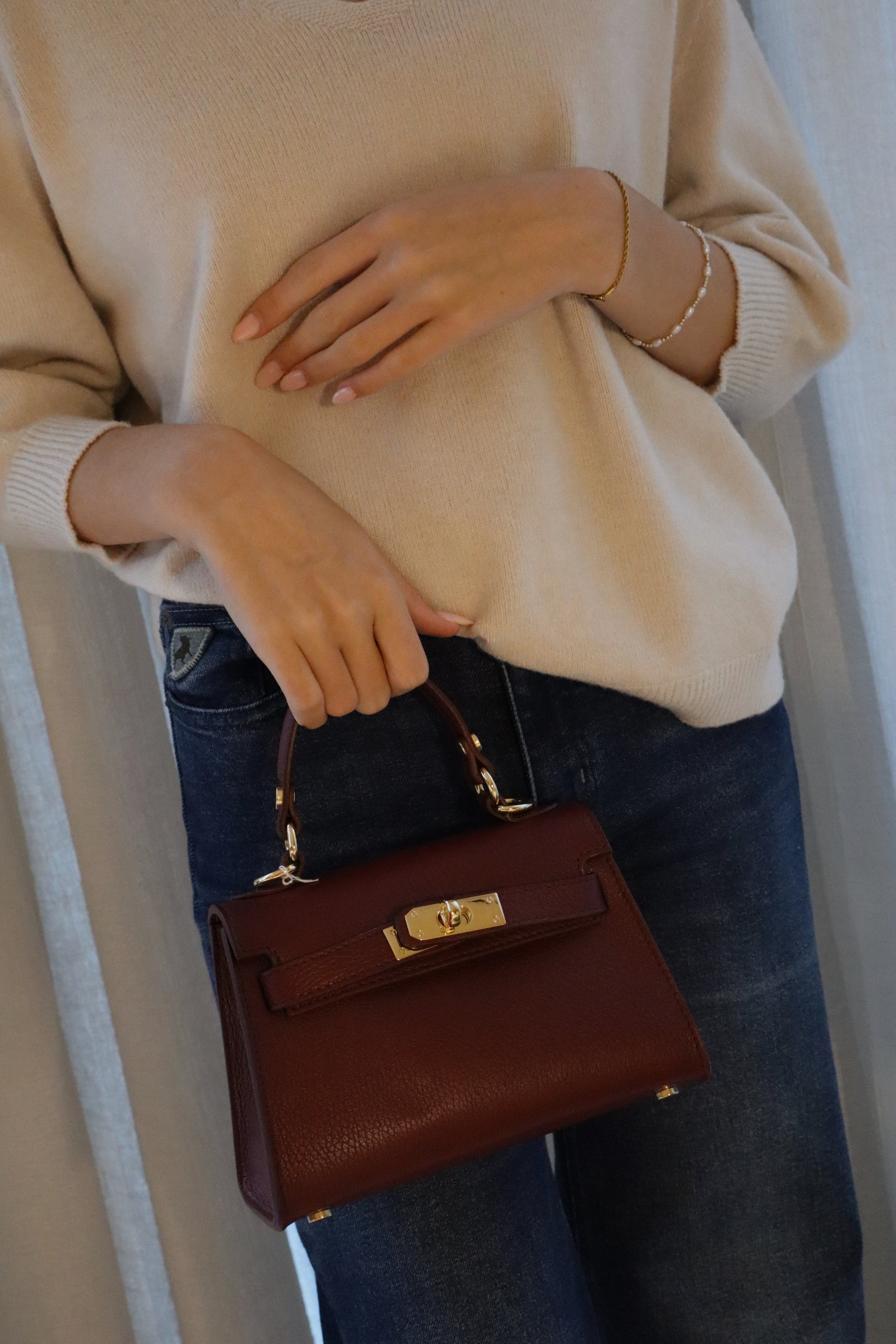 Bordeaux mini handtas