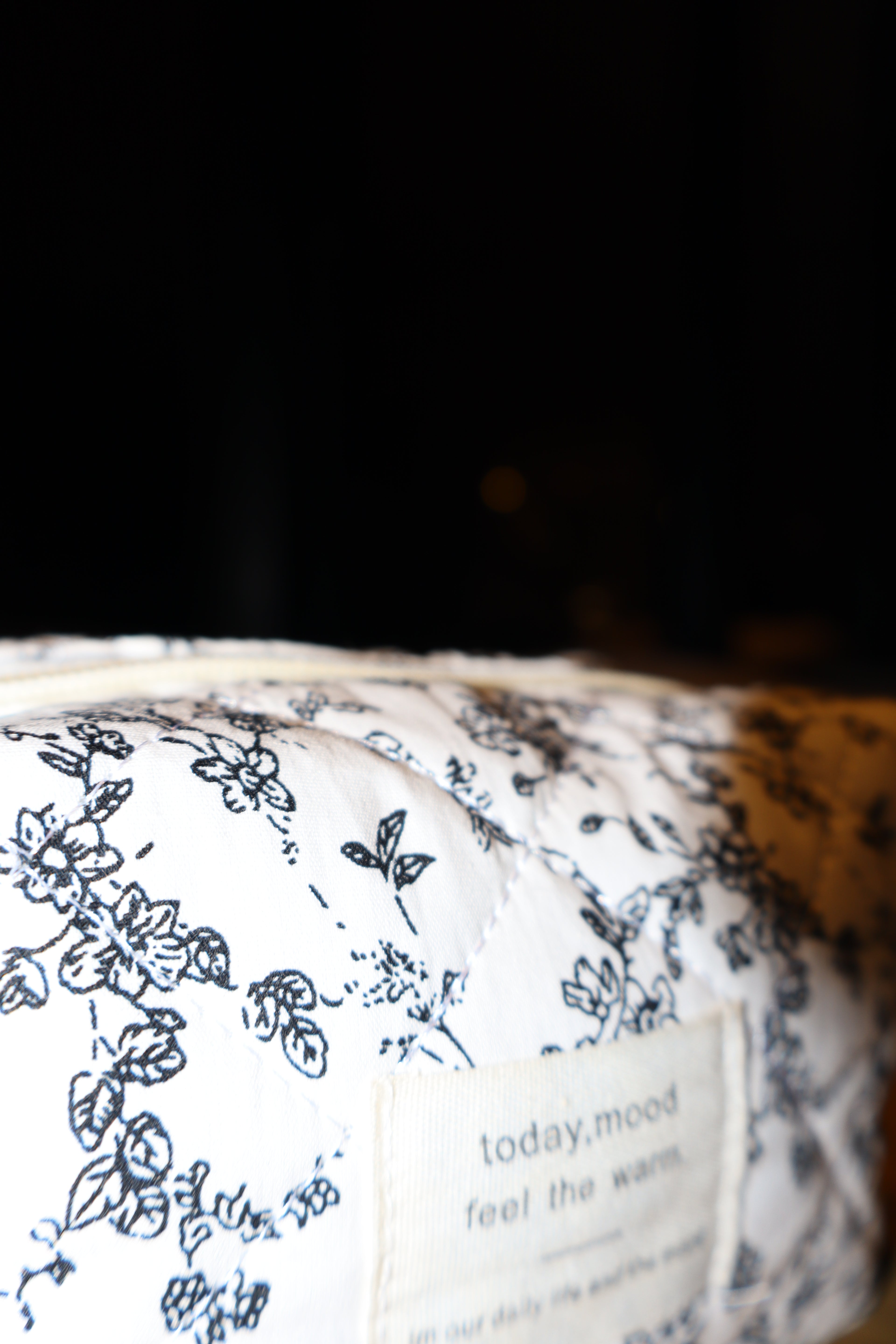 Toilettasje met blauwe bloemenprint