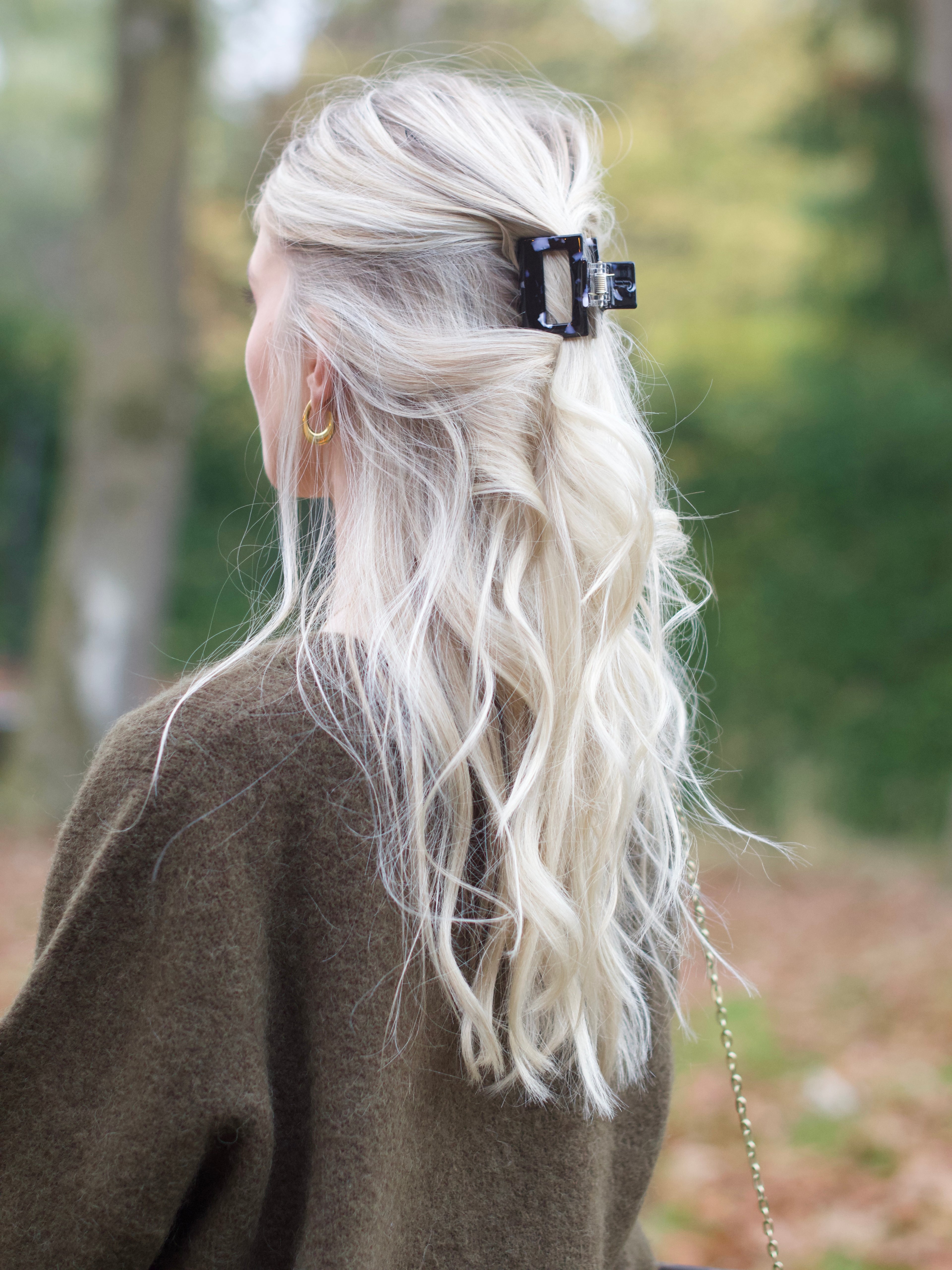 Donker blauwe Haarclip Smal