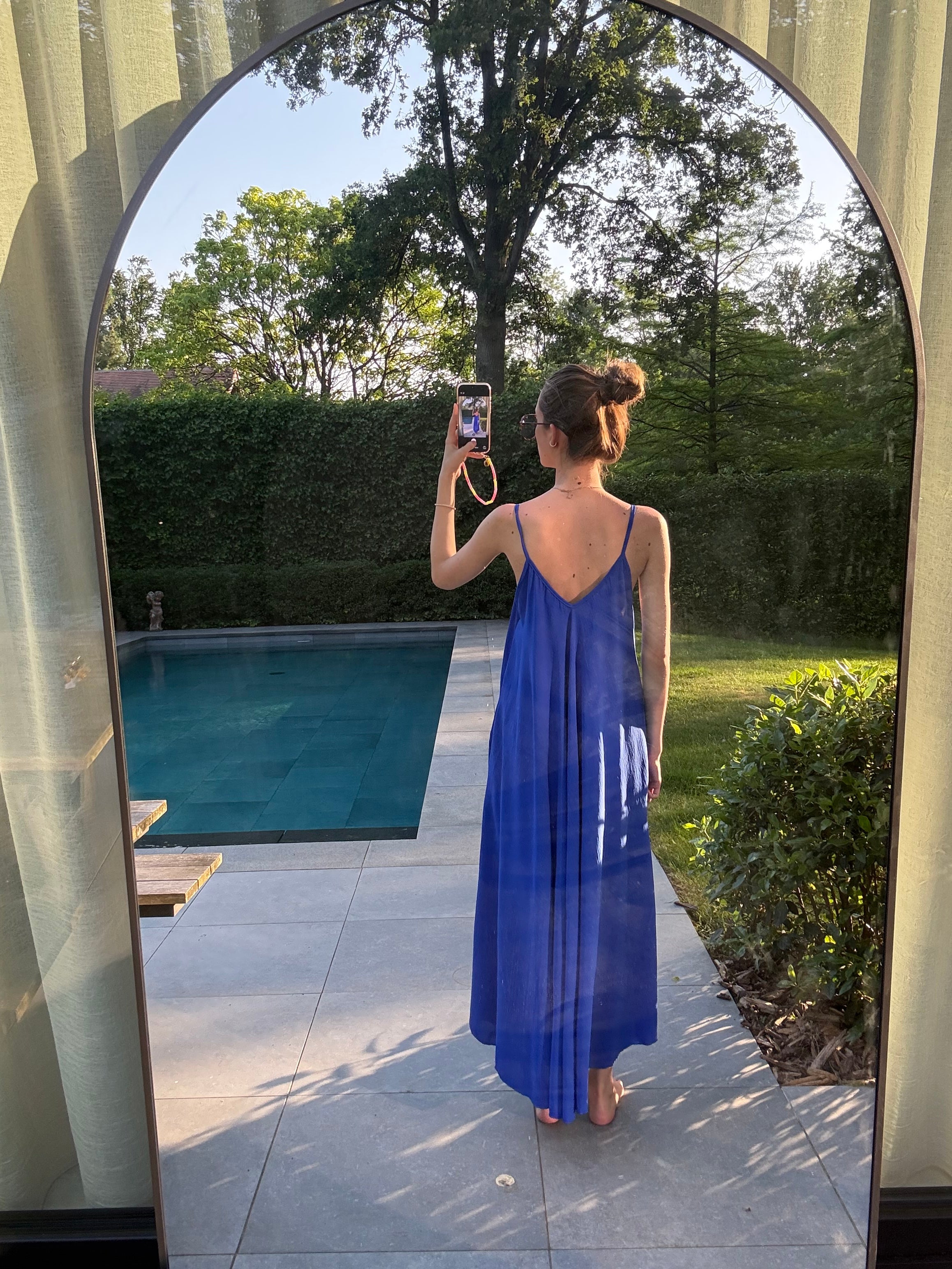 Kleedje: blauw & lang