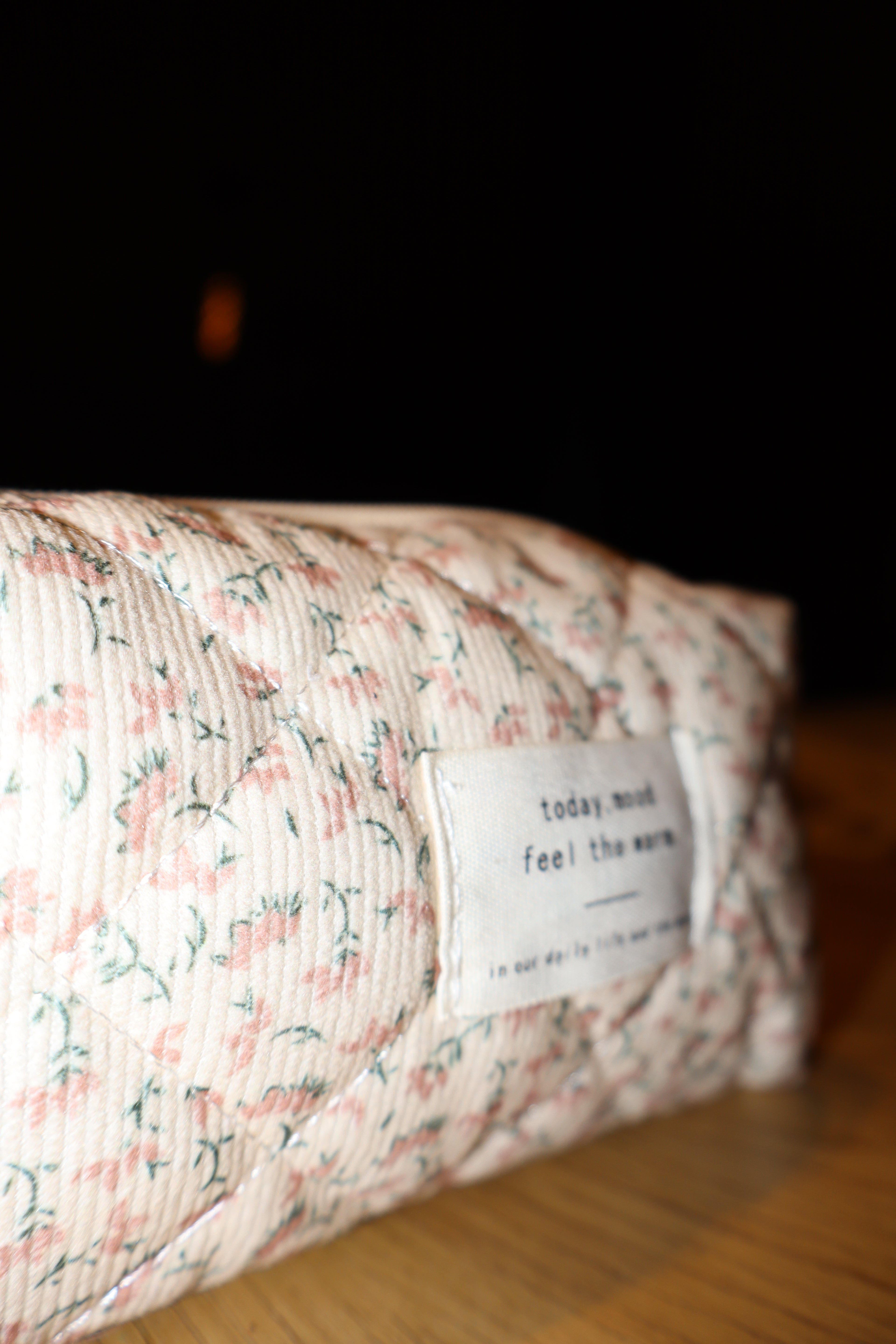 Toilettasje met rozebloemenprint