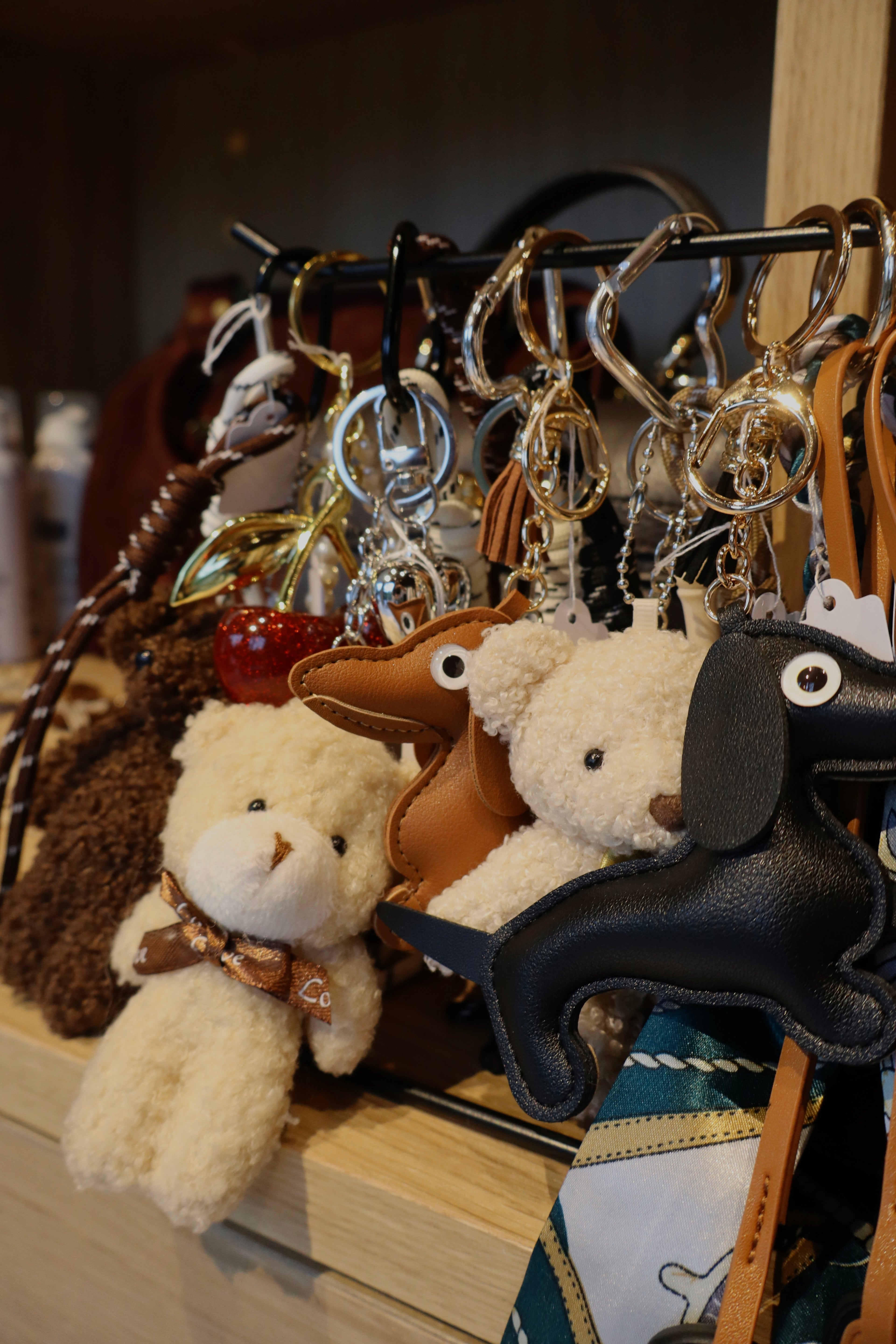 Bagcharm donker bruin beertje