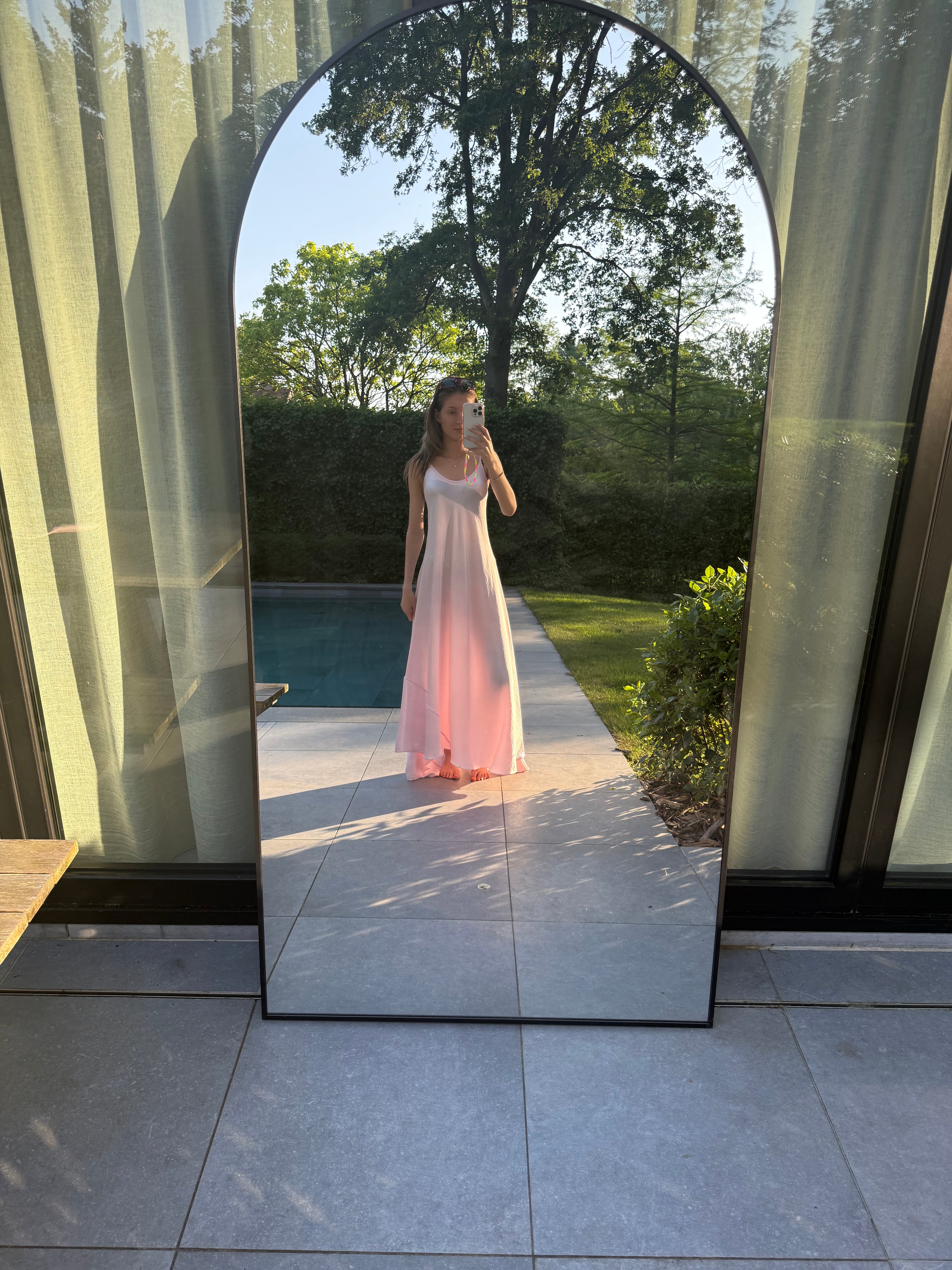 Kleedje: licht roze & extra lang