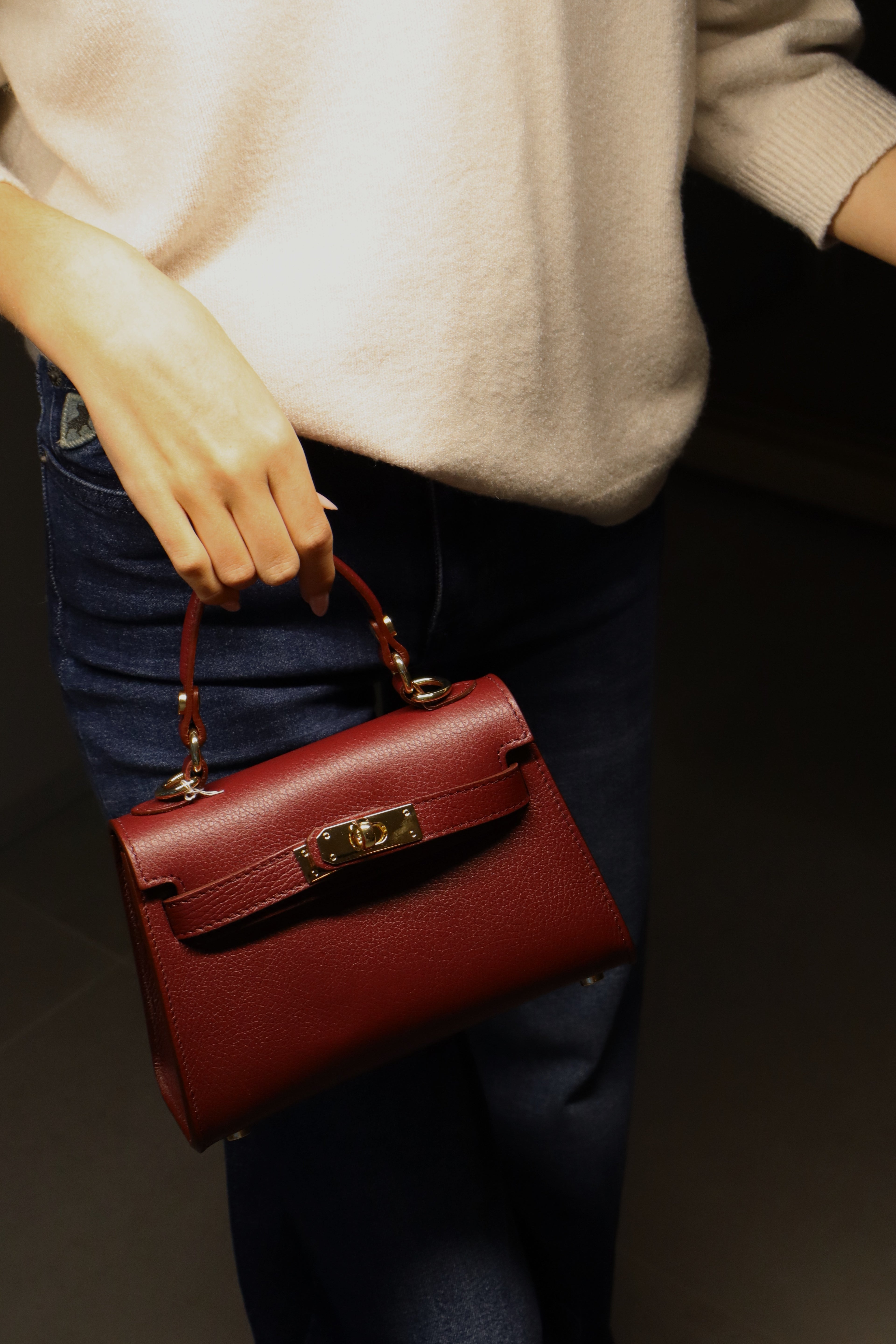 Bordeaux mini handtas