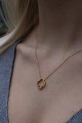 Ketting klavertje diamanten