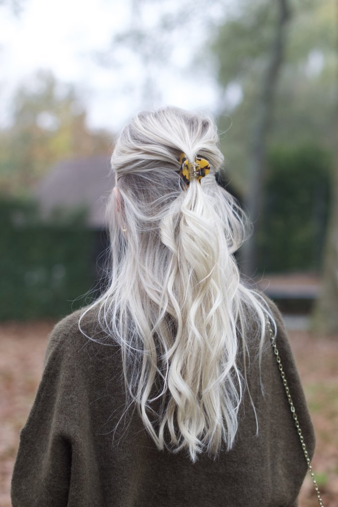 Hair clip Soul on clip(brown marble)